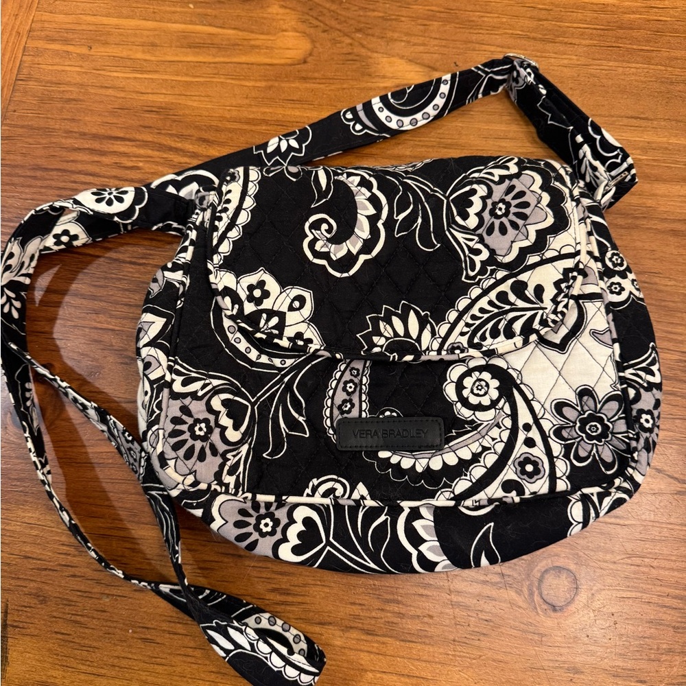 Vera Bradley Black and White Floral Women's Bag